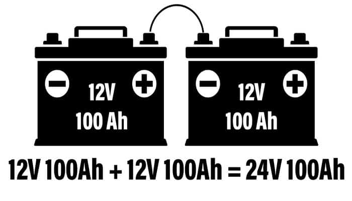 Conexión de baterías en serie
