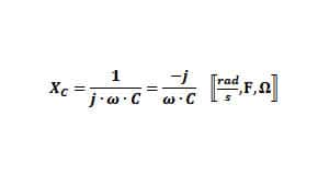 Fórmula de reactancia capacitiva