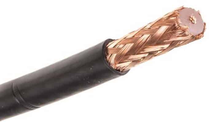Tipos de cables Eléctrico coaxial