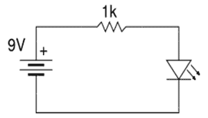 Diagrama de circuito LED