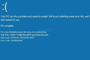 Critical Process Dies – ¿Cómo Solucionar Este Error En Windows 10?
