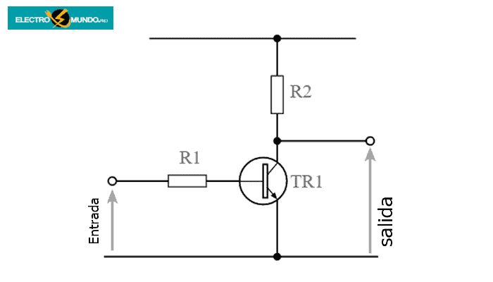 Diseño simple de amplificador lógico de emisor común