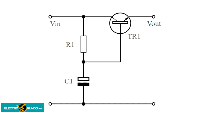 Circuito multiplicador de capacitancia básico