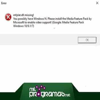 Corrigiendo el error de “falta de Mfplat.dll” en Windows 10 (Resuelto)
