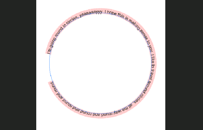 Texto circular