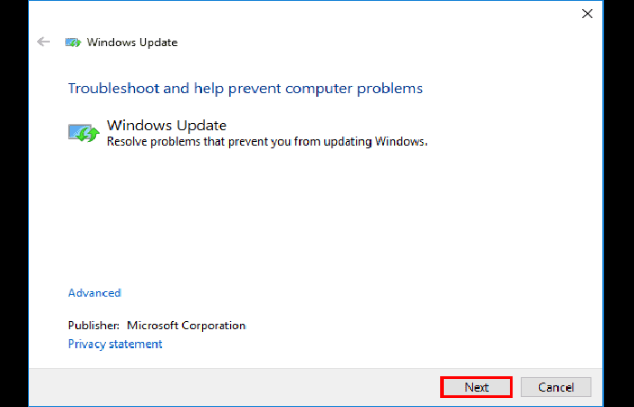 Error de actualización de Windows