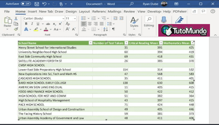 Insertar una hoja de cálculo de Excel como un objeto incrustado