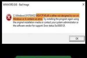 DLL No Está Diseñado Para Ejecutarse En Windows O Contiene Un Error