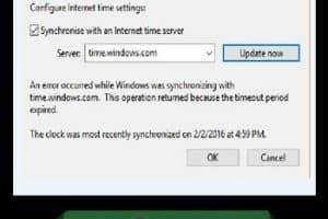 Time.Windows.Com: Error De Sincronización De Hora