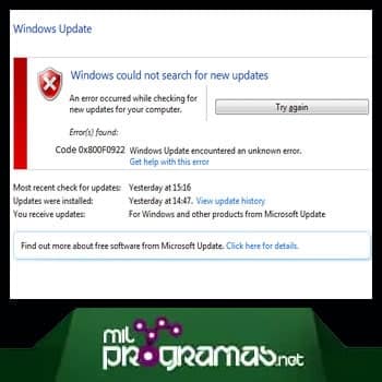 Cómo Corregir El Error 0x800f0922 De Actualización En Windows 10