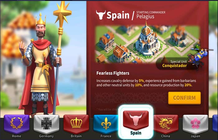 Civilización Española En Rise Of Kingdoms