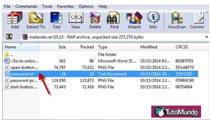 Extraer el archivo RAR encriptado con el símbolo del sistema