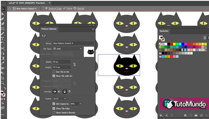 Cómo crear o editar un patrón en Adobe Illustrator