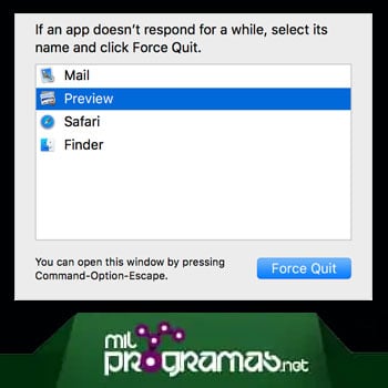 Cómo cerrar programas en MAC 