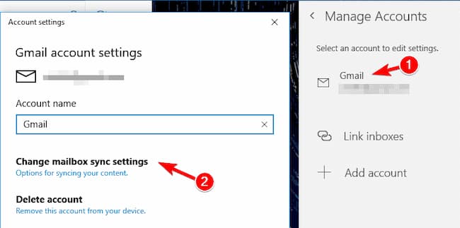 correo de Windows 10 no funciona