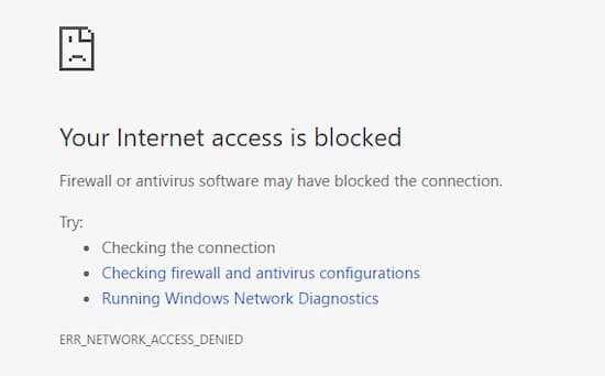 Err Network Access Denied