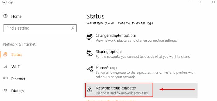 no se detecta cable Ethernet en Windows 10