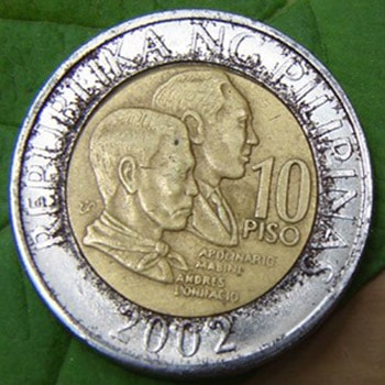 Monedas falsas de 10 pesos
