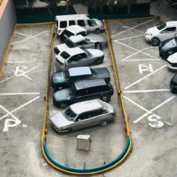 ingeniosa estrategia para estacionar autos en centros comerciales
