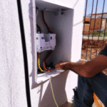Instalación de una caja de distribución eléctrica en pocos pasos.