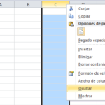 Cómo mostrar una columna escondida en Microsoft Excel de manera sencilla.